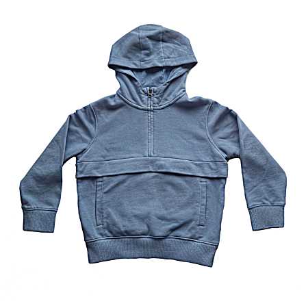 Little Boys' Sunwashed French Terry 1/4 Zip Hoodie