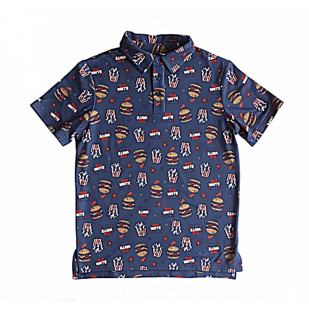 Boys' Graphic Short Sleeve Polo