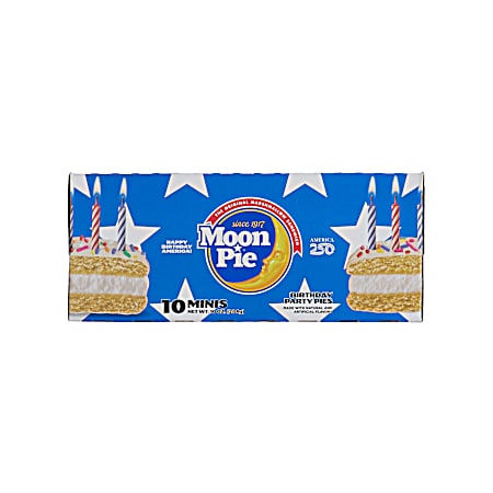 10 oz Mini Birthday Cake Birthday Party Pies - 10 Ct