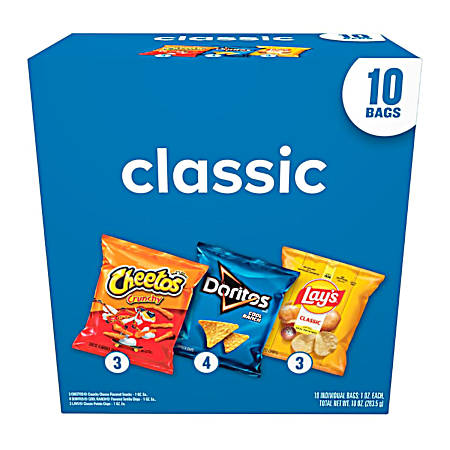 10 ct Classic Flavors Chips Variety Pack