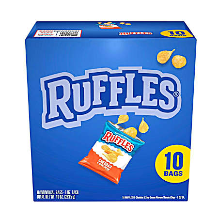 1 oz Cheddar & Sour Cream Chips - 10 Ct