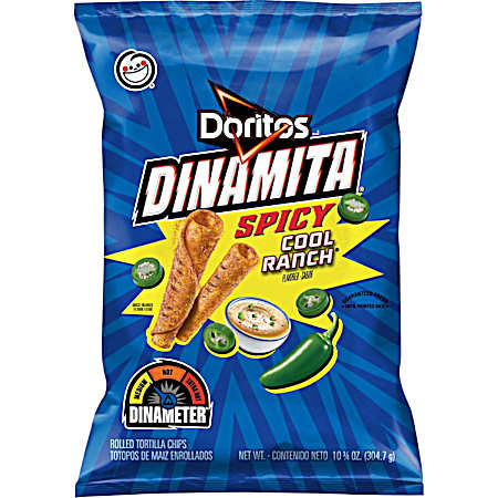 Dinamita Spicy Cool Ranch Rolled Tortilla Chips