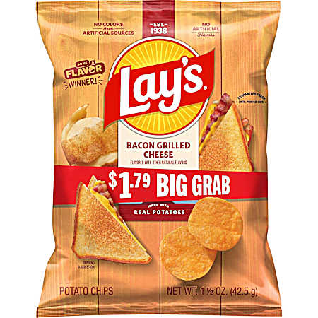 Potato Chips Bacon Grilled Cheese 1.5 oz