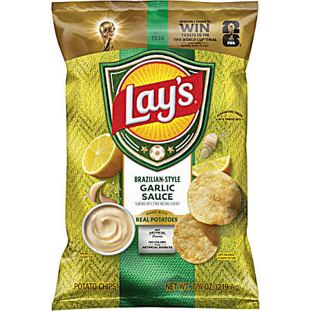 Brazilian Style Garlic Sauce Potato Chips
