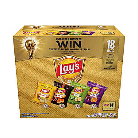 Mix Potato Chips Variety Pack - 18 ct