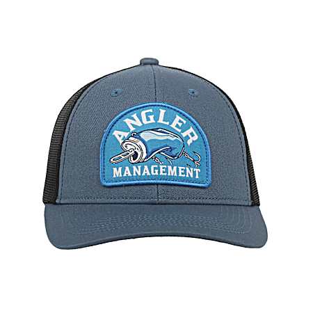 Adult Sea Blue/Black Angler Logo Cap