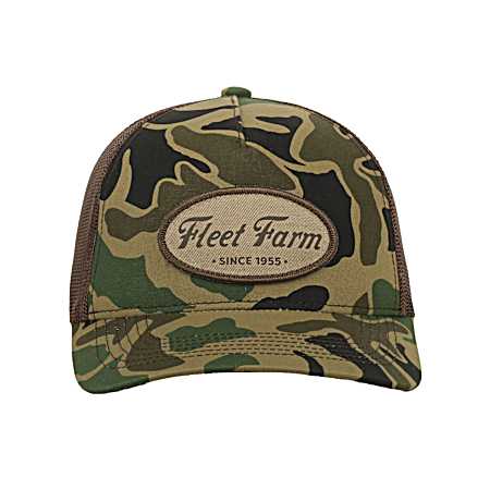Adult Woodland Green Circle Logo Cap