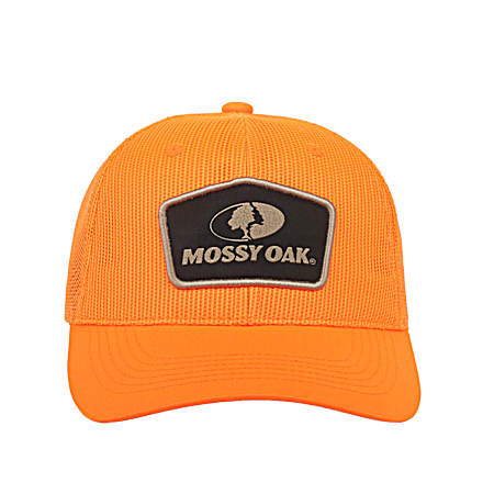 Adult Blaze Orange Patch Logo Cap