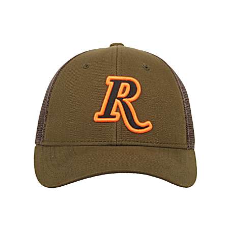 Adult Loden/Brown R Fabric Cap