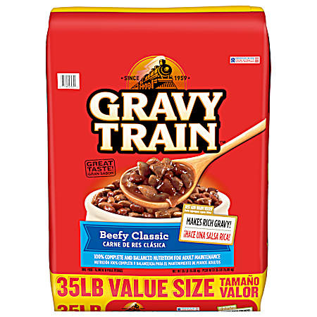 Adult Beefy Classic Dry Dog Food 35 lbs