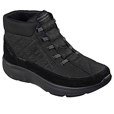 On The Go Women's Black Encore Cozy Booties