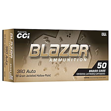 Blazer Brass 380 AUTO 98GR JHP - 50 Rounds
