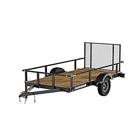 5 ft x 10 ft Utility Trailer w/ Fold Down Rails