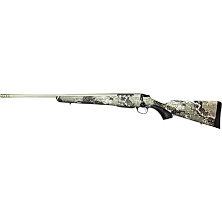 Tikka JRTXVW47124 T3x Lite 7mm PRC 3+1 24.40 Midnight Bronze Cerakote Fluted Threaded Barrel & Drilled & Tapped Receiver, Veil Wideland Fixed Synthetic Stock, Left Hand