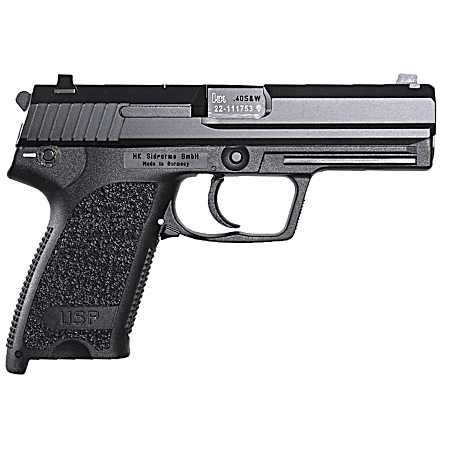 HK 81000324 USP V1 45 ACP 4.41 10+1 Black Polymer Frame, Black Polymer Grip