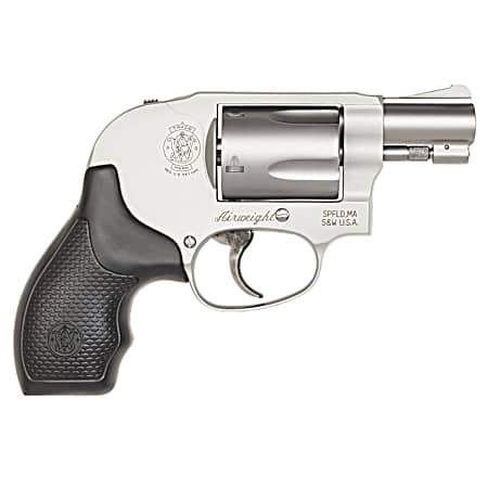 Smith & Wesson 163070 Model 638 *CA Compliant 38 Special + P 5 Shot 1.88 Stainless Steel Barrel/Cylinder, Matte Silver Aluminum Alloy J-Frame, Polymer Grip, Internal Lock, Concealed Hammer