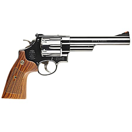 Smith & Wesson 150145 Model 29 Classic N-Frame Frame 44 S&W Spl/44 Rem Mag 6 Shot 6.50 Blued Carbon Steel Barrel, Cylinder & Frame, Wood Grip, Exposed Hammer