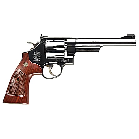Smith & Wesson 150341 Model 27 Classic 357 Mag or 38 S&W Spl +P Blued Carbon Steel 6.50 Barrel, 6rd  Cylinder & N-Frame, Checkered Square Butt Walnut Grip