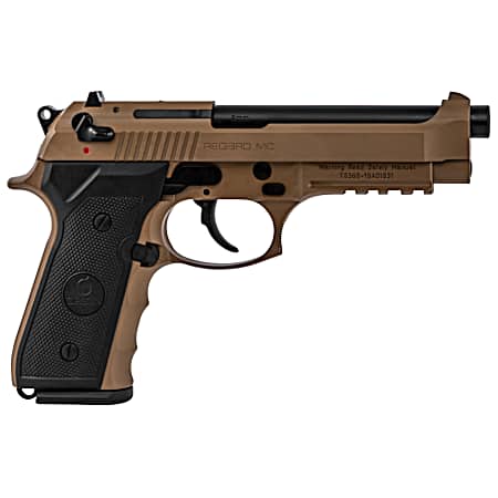 Girsan 390084 Regard MC 9mm Luger Caliber with 4.90 Barrel, 18+1 Capacity, Overall Flat Dark Earth Finish, Aluminum Picatinny Rail Frame, Serrated Steel Slide & Finger Grooved Black Polymer Grip