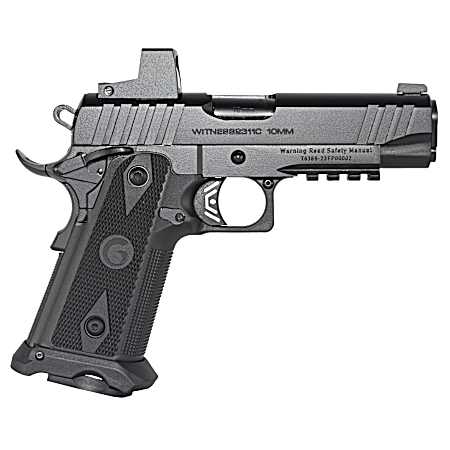 Girsan 395000 Witness2311  10mm Auto 15+1 5 Black Steel Barrel, Black Optic Ready/Serrated Steel Slide, Black Polymer Frame w/Beavertail & Picatinny Rail, Black Checkered Polymer Grip, Ambidextrous