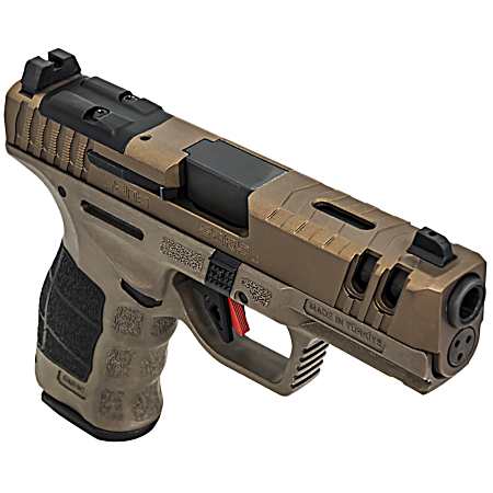 SAR USA SAR9CG3BR SAR9 C Gen3 Compact Frame 9mm Luger 15+1 4 Black Steel Barrel, Bronze Steel Optic Ready/Ported/Serrated Slide, Bronze Polymer Frame w/Picatinny Rail, Interchangeable Backstrap Grip