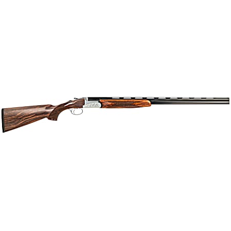 Fausti Usa, Inc 15403 Caledon  410 Gauge 3 2rd 26 Blued Barrel, Engraved Stainless Rec, Wood Laser Grain Stock, Metallic Bead Sight
