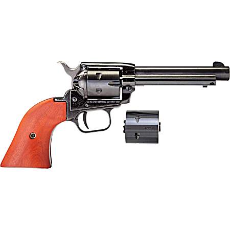 Heritage Mfg RR22MB4 Rough Rider  22 LR 22 WMR 6 Shot, 4.75 Black Steel Barrel, Black Zinc Alloy Frame, Black Cylinder, Cocobolo Grip, Hammer/Thumb Safety, Exposed Hammer