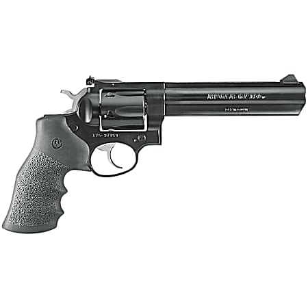 Ruger 1704 GP100  Medium Frame 357 Mag 6rd 6 Blued Alloy Steel Barrel, Cylinder & Frame, Hogue Monogrip, Transfer Bar Safety, Exposed Hammer