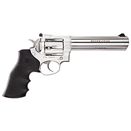 Ruger 1707 GP100  Medium Frame 357 Mag 6rd 6 Satin Stainless Steel Barrel, Cylinder & Frame, Hogue Monogrip, Transfer Bar Safety, Exposed Hammer