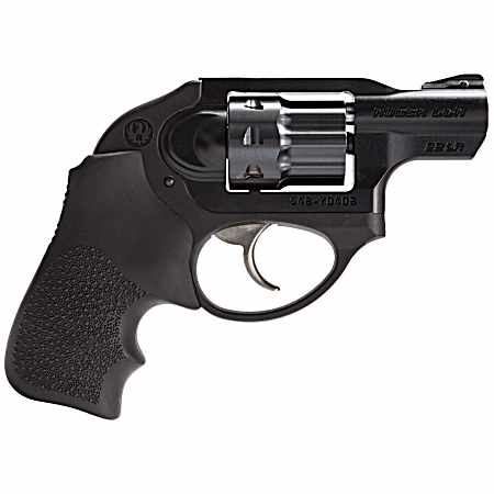 Ruger 5410 LCR  Small Frame 22 LR 8rd 1.87 Matte Black Aluminum Frame, Black PVD Cylinder, Hogue Tamer Monogrip Grip, Concealed Hammer