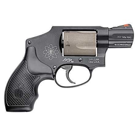 Smith & Wesson 103061 Model 340 Personal Defense 357 Mag 5 Shot 1.88 Black Stainless Steel Barrel, Titanium  Cylinder, Black Scandium Alloy J-Frame, Black Polymer Grip, No Internal Lock