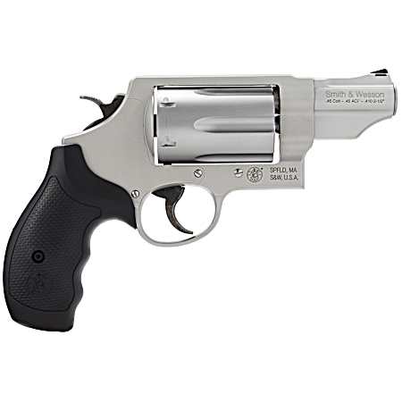 Smith & Wesson 160410 Governor  45 Colt (LC) Or 2.50 410 Gauge, 2.75 Stainless Barrel, 6rd  Stainless Cylinder, Matte Silver Scandium Alloy Z-Frame, Black Polymer Grip
