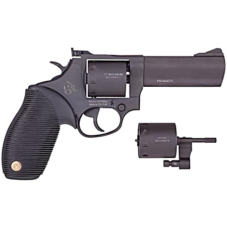 Taurus 2-992041 Tracker 992 22 LR or 22 WMR Caliber with 4 Barrel, 9rd Capacity Cylinder, Overall Matte Black Oxide Finish Steel & Black Ribber Grip Includes Cylinder