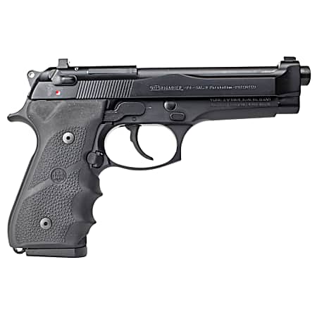 Beretta USA J92F700CA 92FS Brigadier *CA Compliant 9mm Luger 4.90 Barrel 10+1, Black Alloy Frame, Serrated Bruniton Finish Steel Slide &  Hogue Wraparound Rubber Grip