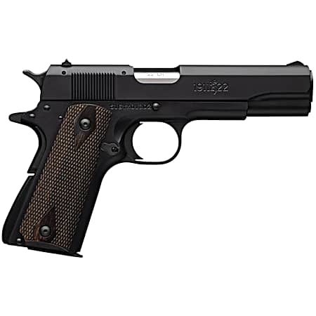Browning 051802490 1911 A1 *CA Compliant Full Size 22 LR 10+1, 4.25 Matte Stainless Steel Barrel, Matte Black Serrated Slide & Alloy Frame w/Beavertail