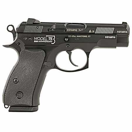 CZ-USA 01132 CZ 75 D 50th Anniversary Compact Frame 9mm Luger 10+1