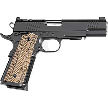 Dan Wesson 01796 Specialist  Full Size Frame 9mm Luger 10+1 5 Stainless Match Grade Barrel, Black Duty Optics Ready/Serrated Steel Slide, Black Duty Steel Frame w/Picatinny Rail, Black/Brown G10 Grip