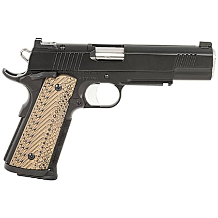 Dan Wesson 01799 Specialist  45 ACP 8+1 (2) 5 Match Grade Stainless Barrel, Black, Beavertail Frame with Pic. Rail, Optic Cut Serrated Side, Black/Brown G10 Grip, Night Sights