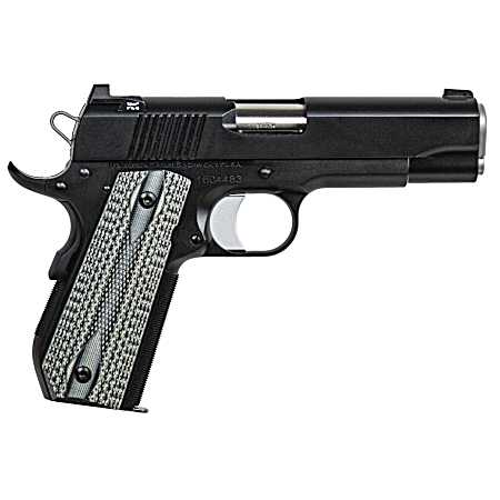 Dan Wesson 01826 V-Bob  45 ACP 8+1 4.25 Stainless Match Grade Barrel, Black Duty Serrated Stainless Steel Slide & Frame w/Beavertail, Black/Gray G10 Grip, Ambidextrous