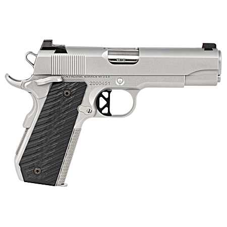 Dan Wesson 01827 V-Bob  45 ACP 8+1 4.25 Match Grade Barrel, Forged Stainless Steel Frame w/Beavertail, Serrated Bead Blasted Stainless Steel Slide, Black G10 Grip