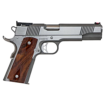 Dan Wesson 01942 Pointman Nine 9mm Luger Caliber with 5 Barrel, 9+1 Capacity, Overall Stainless Steel Finish, Beavertail Frame, Serrated Brushed Slide & Cocobolo Grip