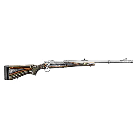 Ruger 67109 Hawkeye Predator 22 Creedmoor 20 Matte Stainless Threaded Barrel, Matte Stainless Steel Receiver, Green Mountain Fixed Laminate Stock