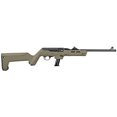 Ruger 19131 PC Carbine Takedown 9mm Luger 17+1 16.10 Threaded/Fluted Barrel, Type III Hard Coat Anodized Aluminum Alloy Receiver, OD Green Magpul PC Backpacker Stock, Optics Ready