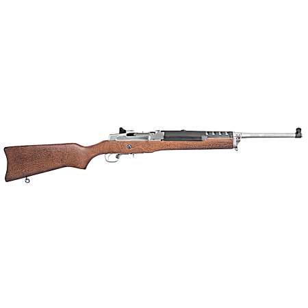 Ruger 5804 Mini Thirty  7.62x39mm 5+1 18.50 Matte Stainless Steel Barrel, Drilled & Tapped Steel Receiver, Hardwood Fixed Stock, Right Hand