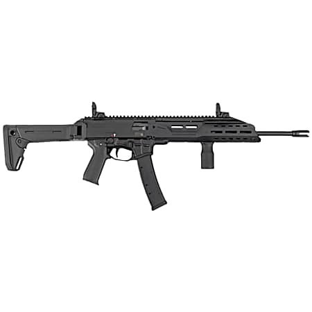 CZ-USA 91440 Scorpion 3+ Carbine 9mm Luger 20+1 16.30 Black Threaded Barrel, Black Receiver w/Picatinny Rail, Magpul Folding Black Polymer Stock, Black Polymer Grip