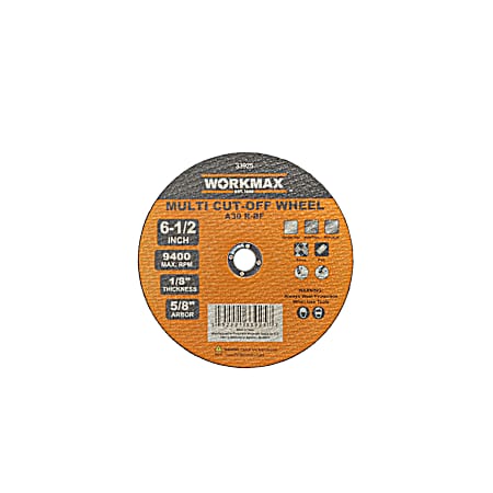 6-1/2 in. x 1/8 in. Type 1 Multi Cut-Off Wheel
