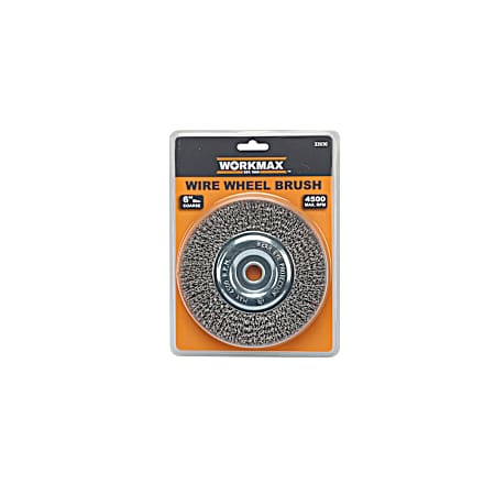 6 in. 5/8 in. Arbor Bench Wire Wheel Coarse