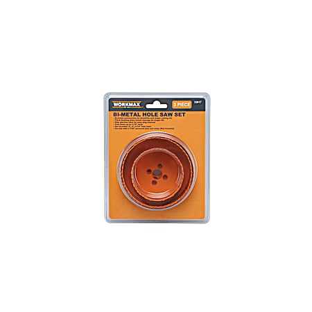 3 Pc. Bi-Metal Hole Saw Assorted Set