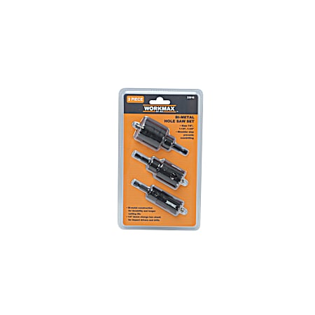 3 Pc. Bi-metal Impact Rated Thin Wall Hole Saw Set