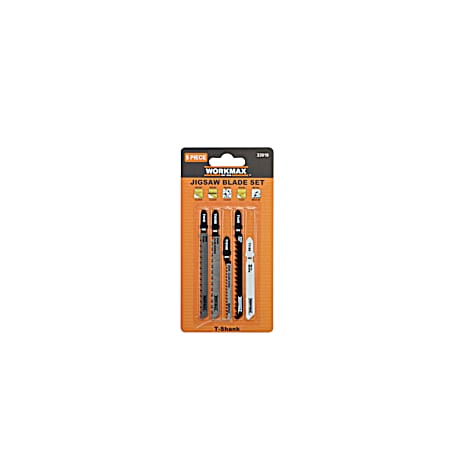 T-shank General Purpose Jig Saw Blade Set, 5-Piece